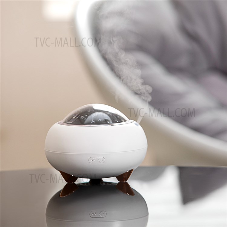 WX101 220ml Aroma Diffuser Household USB Mute Humidifier with Starry Night Light for Gym Bedroom Living Room Office - White-2