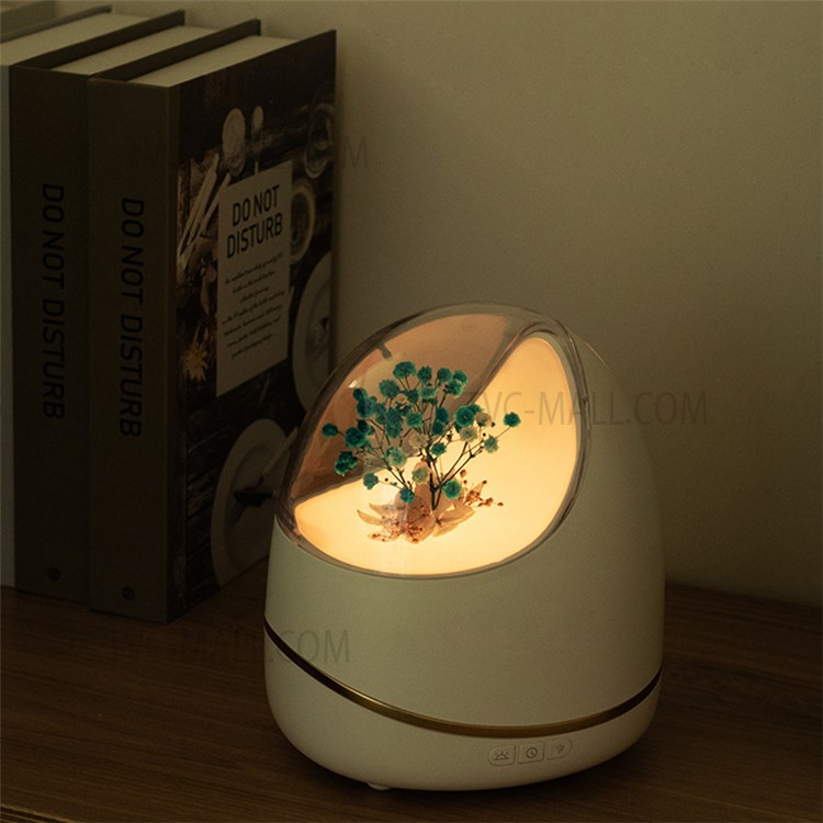 WX103 400ml Silent Aroma Diffuser Essential Oil Humidifier Smart Timing Mist Maker with Warm Night Light for Home Bedroom Office - Pink/US Plug-2