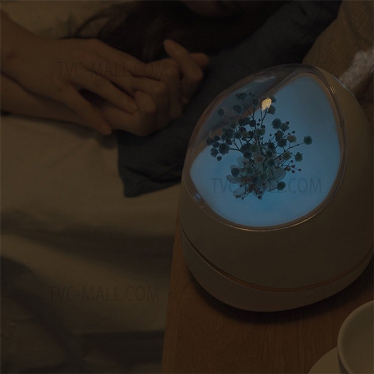 WX103 400ml Silent Aroma Diffuser Essential Oil Humidifier Smart Timing Mist Maker with Warm Night Light for Home Bedroom Office - Pink/US Plug-5