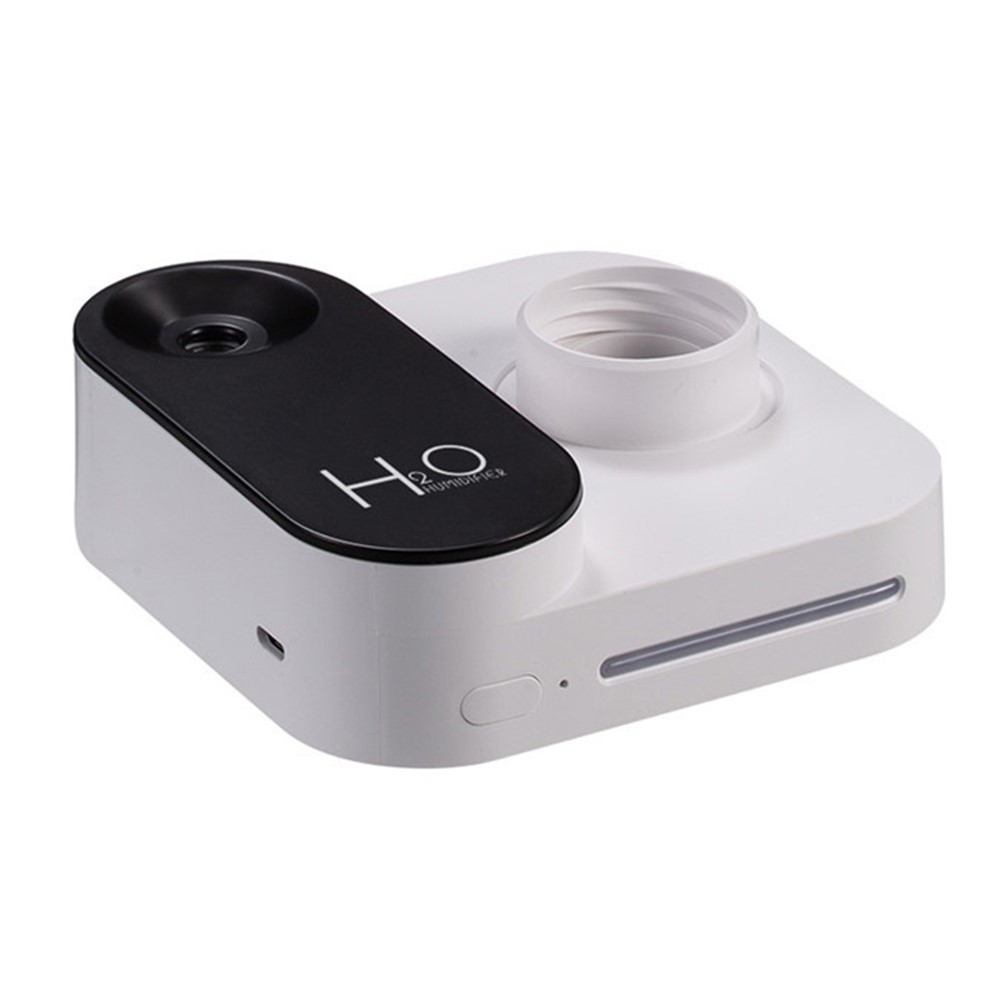 LA-0616 Ultrasonic Personal Portable Humidifier Camera Shape Mineral Water Bottle Humidifier Home Office Essential Oil Aroma Diffuser Mist Maker - White-2