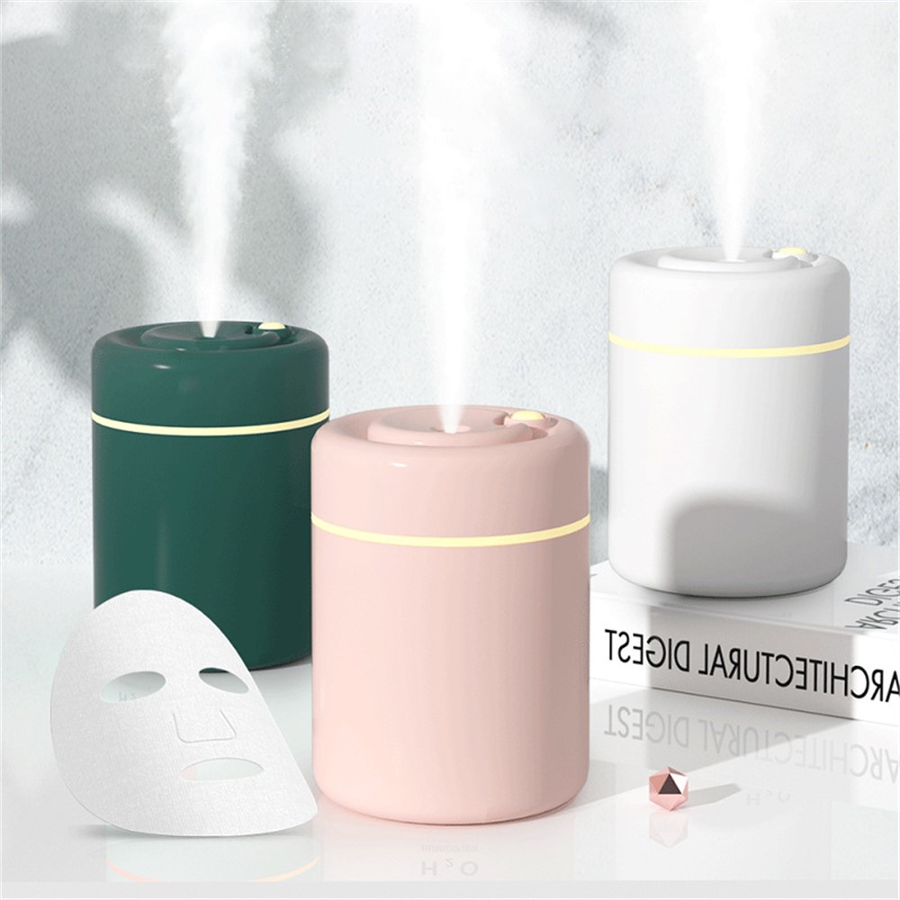 H6 180ml Portable Car Humidifier Essential Oil Air Purifier Mist Maker Sprayer with Breathing Light for Home Office - Pink-5