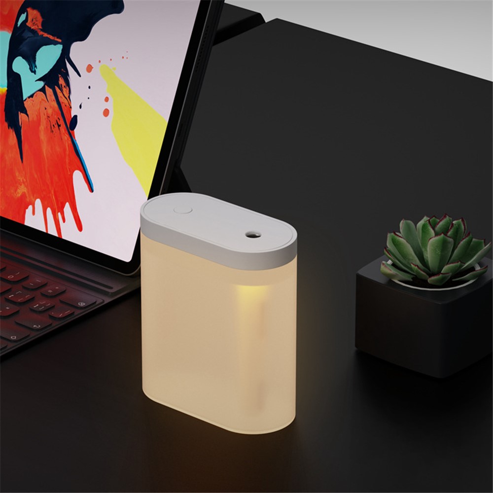 DQ127 280ml Simple Mini Humidifier Desktop Household Personal Humidifier Nano Mist Maker USB Charging Air Purifier with Night Light - White-4