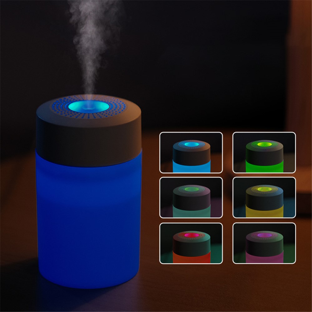 DQ126 300ml Simple Style Humidifier Car Home Air Purifier Lightweight Mist Maker Portable Sprayer Support USB Charging - White-3