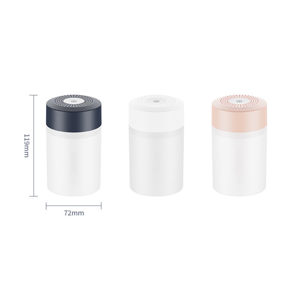 DQ126 300ml Simple Style Humidifier Car Home Air Purifier Lightweight Mist Maker Portable Sprayer Support USB Charging - White-5