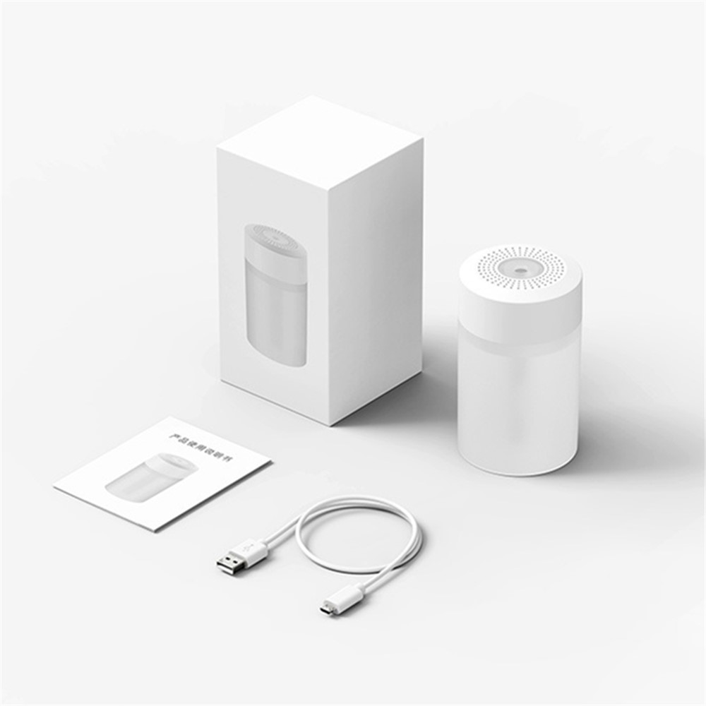 DQ126 300ml Simple Style Humidifier Car Home Air Purifier Lightweight Mist Maker Portable Sprayer Support USB Charging - White-7