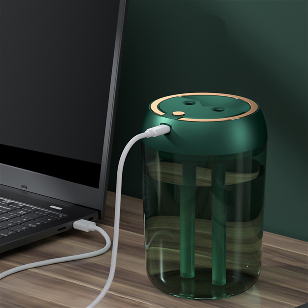 BK-J88 USB Humidificador Mute Mute Home Office Dual Mist Outlet Hidratante Fina Mister Difusor