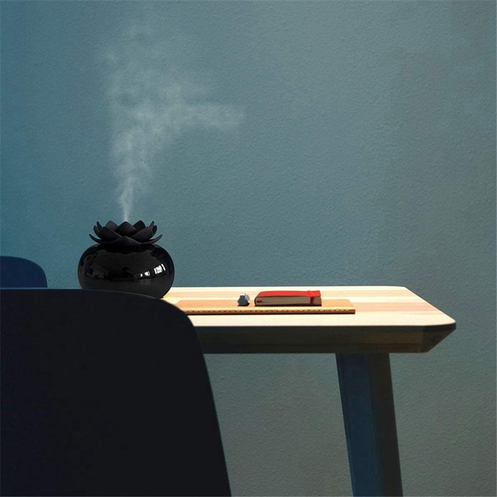 200ml Ceramic Air Humidifier Essential Oil Aroma Diffuser USB Personal Humidifiers Bedroom Home Office Mini Desktop Vaporizers for Baby Kids-3