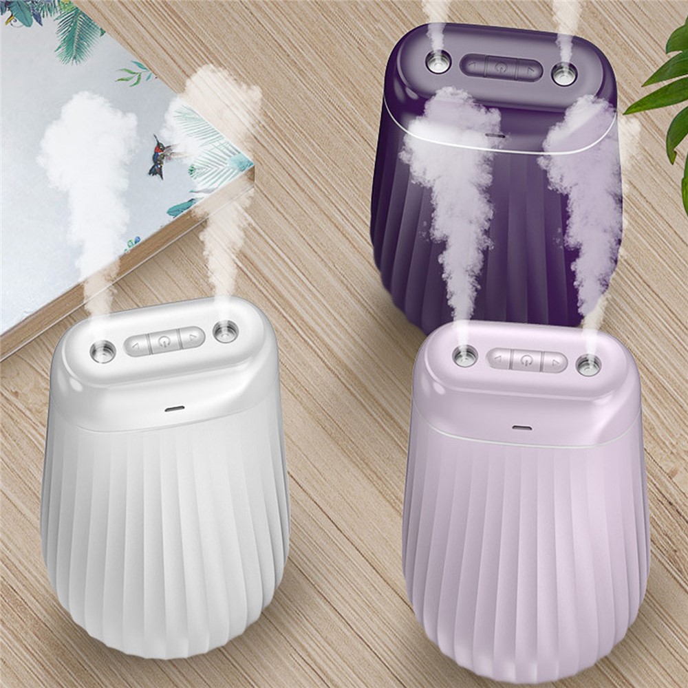 Mist Humidifier 1000ml Dual Spouts Cold LED Night Light Silent Home Humidifier Diffuser - Pink-7