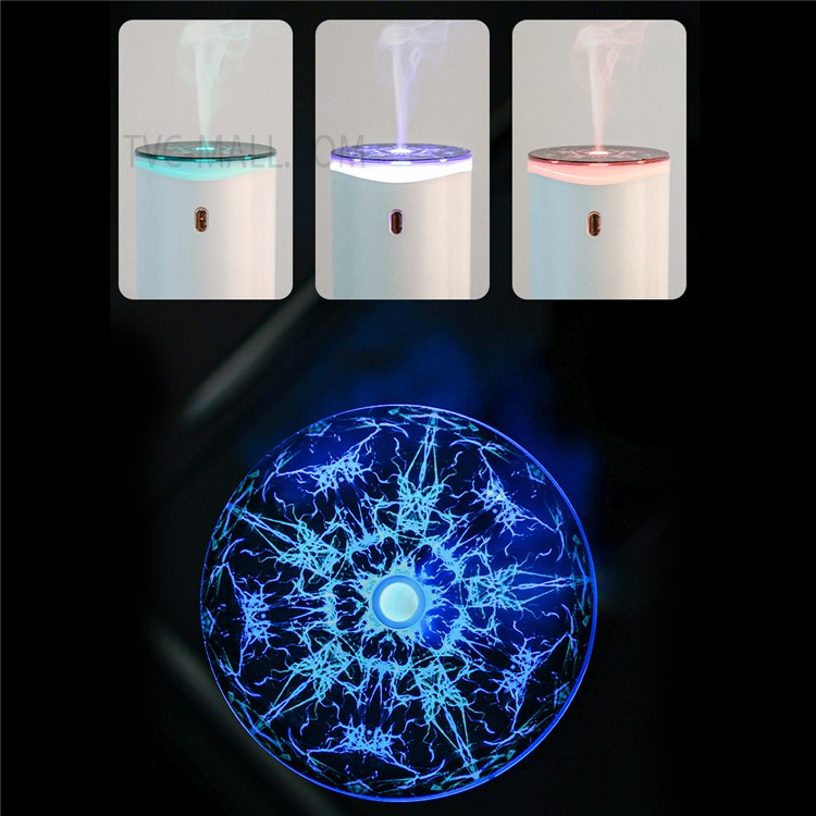 U18 Home Car Humidifier Mist Maker Essential Oil Aroma Diffuser with LED Colorful Light - White-12