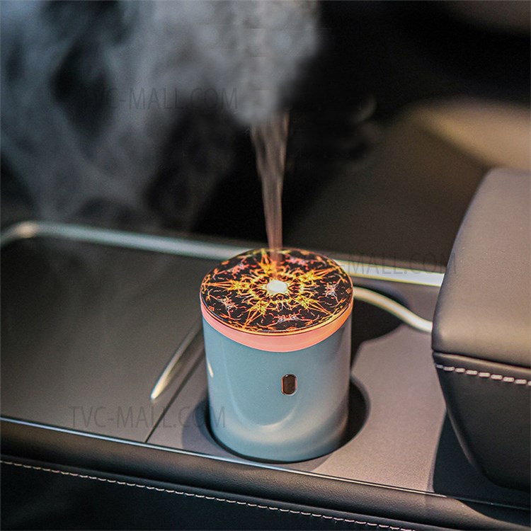 U18 Home Car Humidifier Mist Maker Essential Oil Aroma Diffuser with LED Colorful Light - White-7