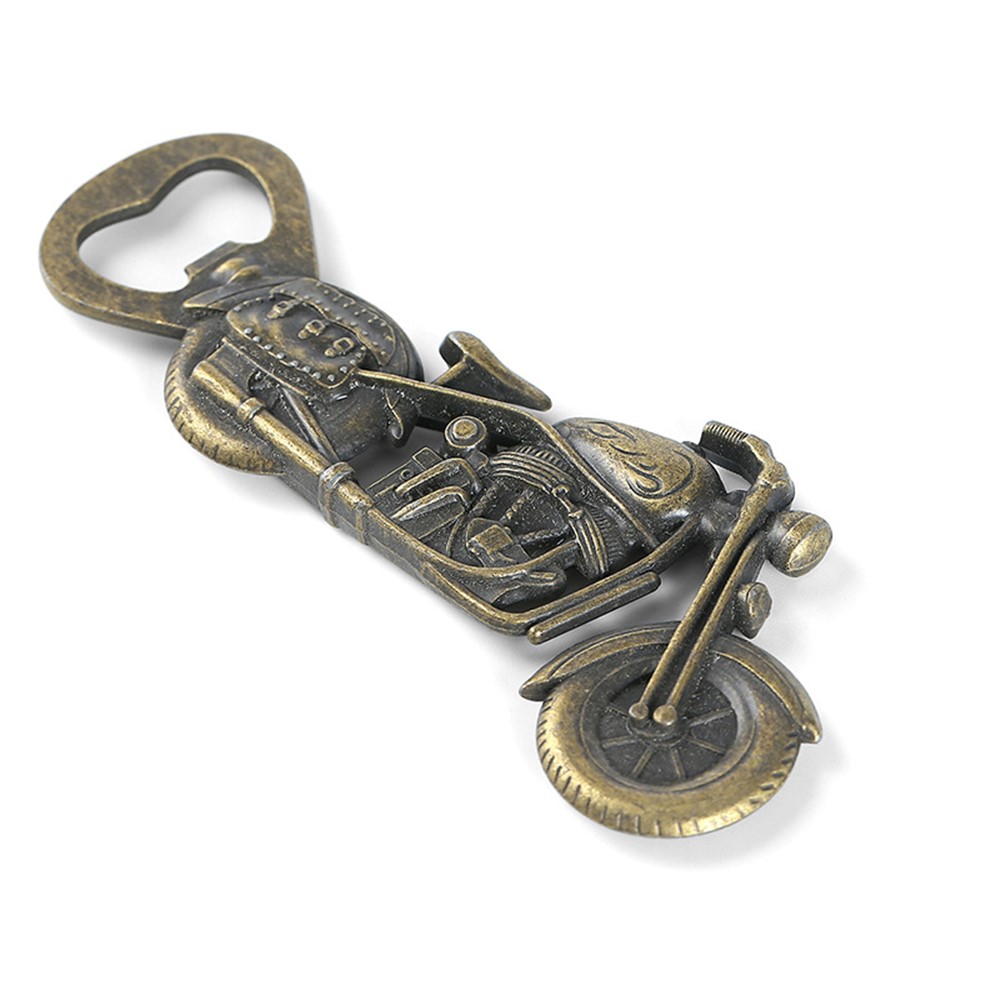 Motorcycle Shape Bronze Beer Bottle Opener Zinc Alloy Die-cast Beer Can Opener Retro Crafts-3