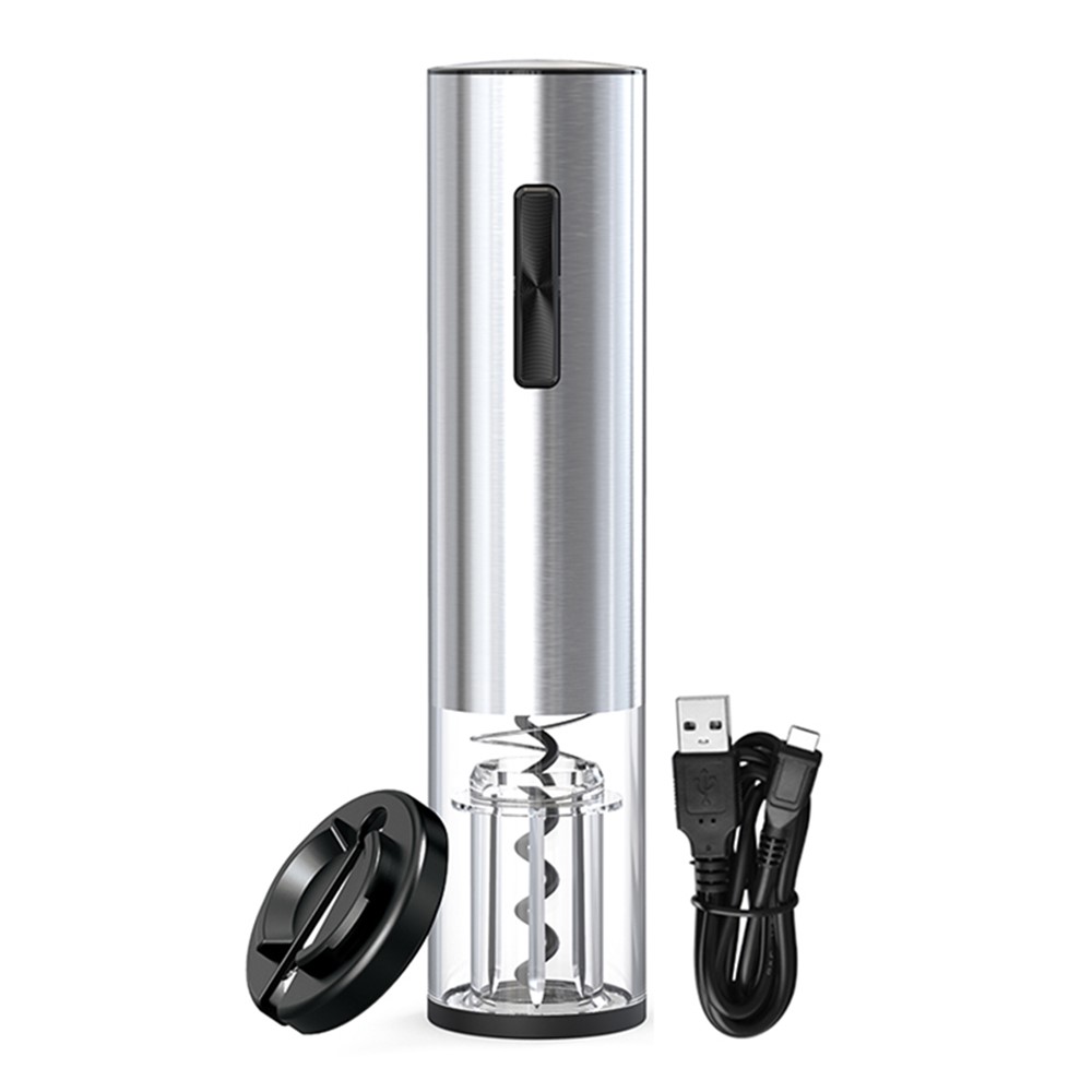 KLT KP3-362003 Kitchen Rechargeable Electric Red Wine Bottle Opener with Foil Cutter Tool-1