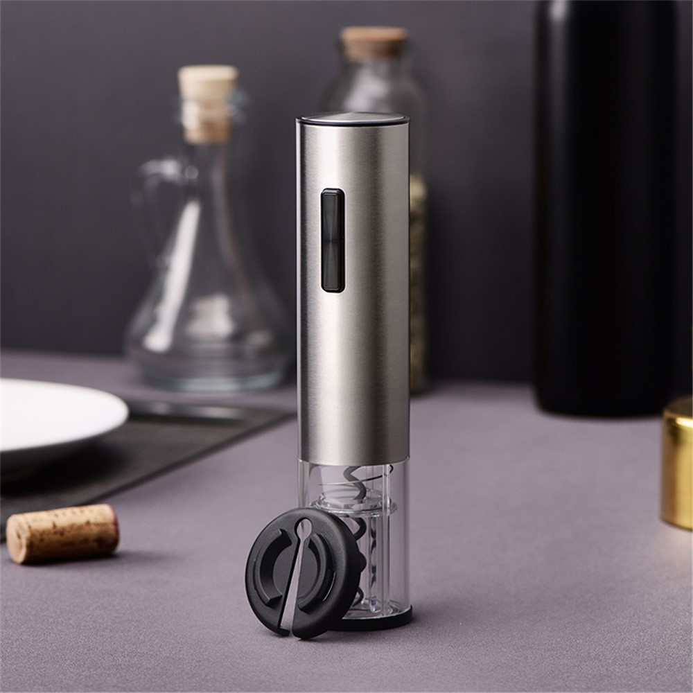 KLT KP3-362003 Kitchen Rechargeable Electric Red Wine Bottle Opener with Foil Cutter Tool-4