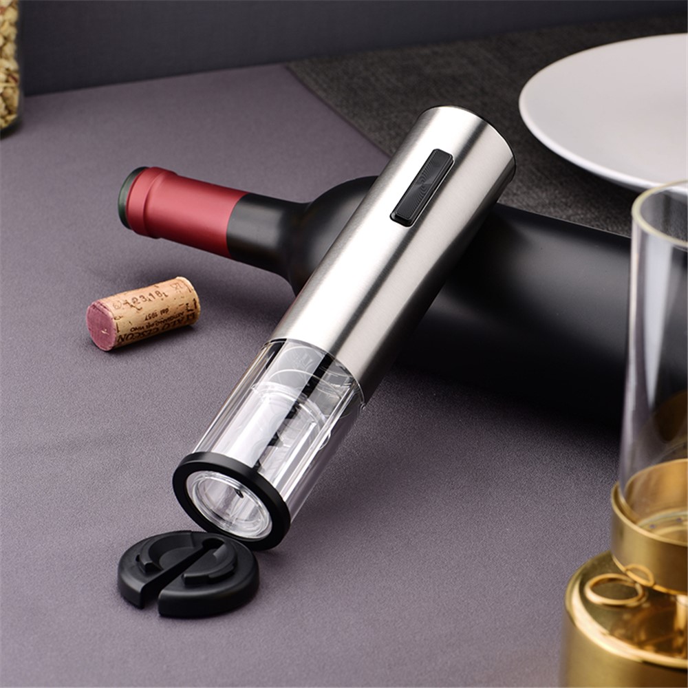 KLT KP3-362003 Kitchen Rechargeable Electric Red Wine Bottle Opener with Foil Cutter Tool-6