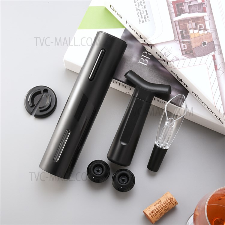 KLT KGS-KP1-361901 Electric Red Wine Opener Tool Set Kitchen Rechargeable Bottle Opener Wine Pourer Foil Cutter Vacuum Pump Stopper Kit-5