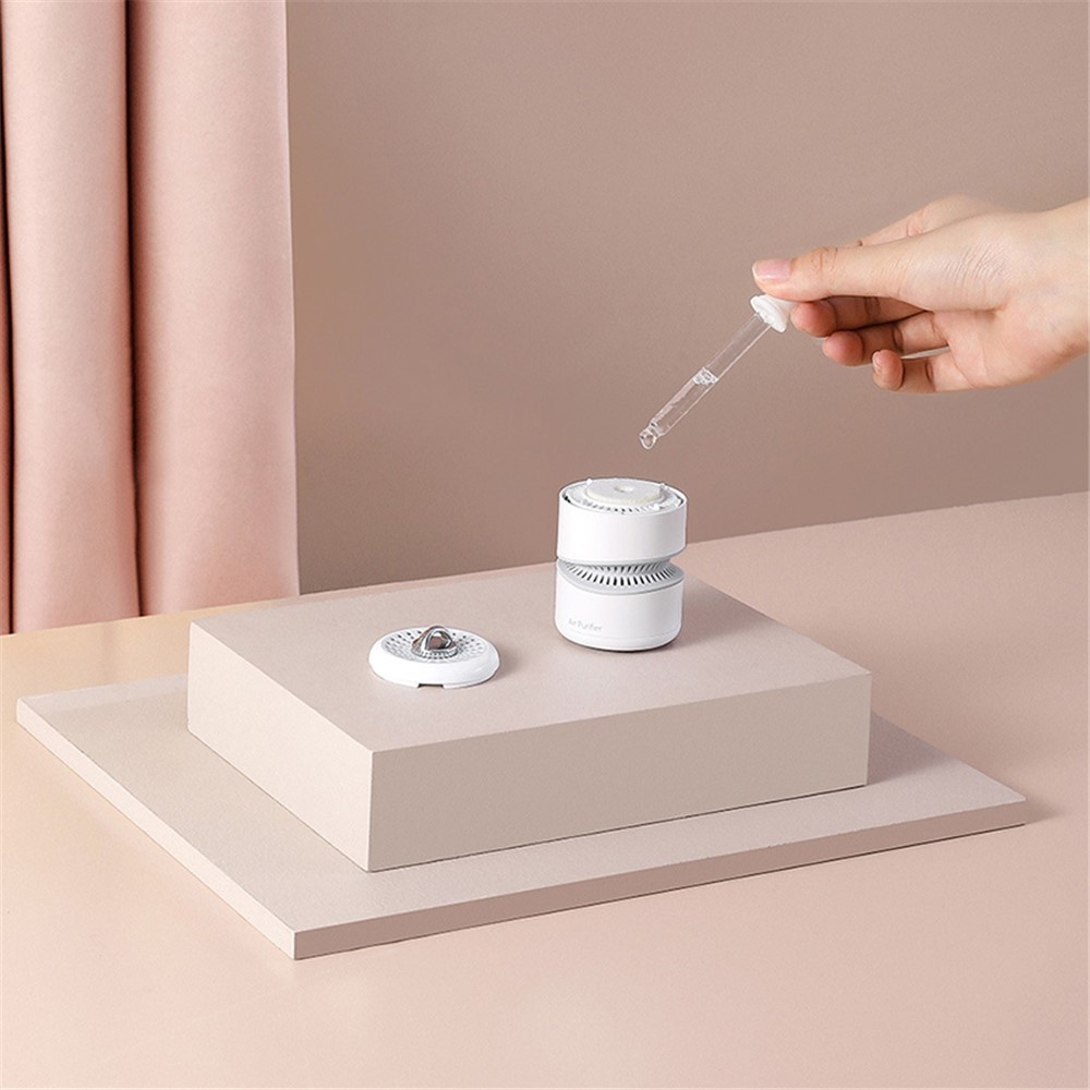 RH48 Mini Air Purifier Aroma Diffuser Negative Ion Silent Purifier Multifunctional Air Sterilizer for Home Car Office-2