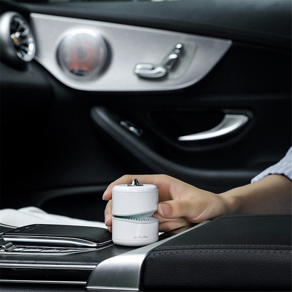 RH48 Mini Air Purifier Aroma Diffuser Negative Ion Silent Purifier Multifunctional Air Sterilizer for Home Car Office-3