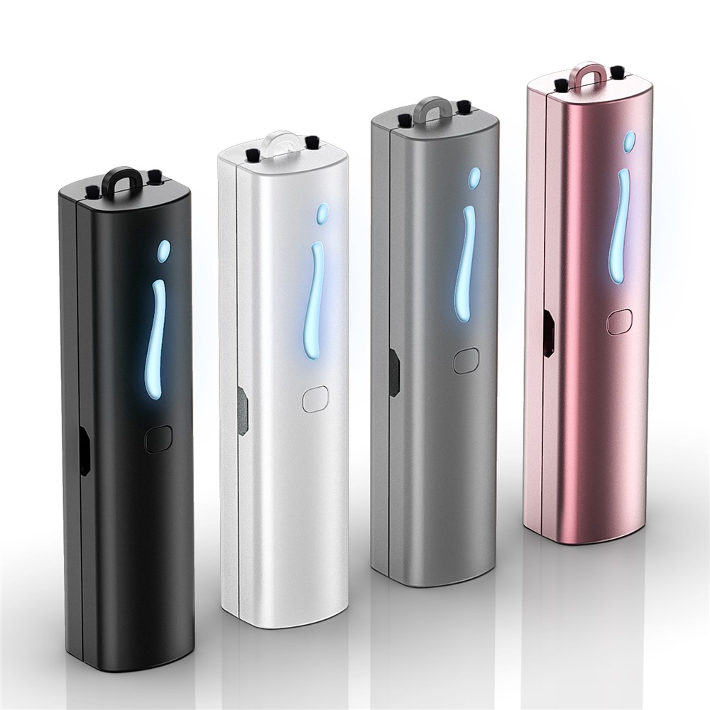 Mini Portable Air Purifier Wearable Necklace USB Air Cleaner Negative Ion Generator Personal Air Freshener for Adults - Black-9