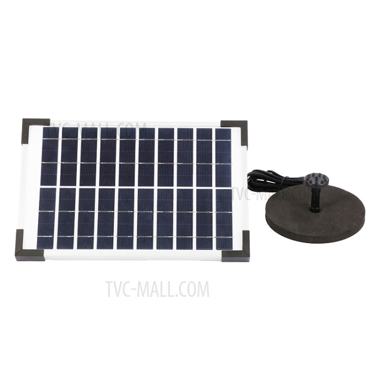 5W 380L/H Solar Powered Submersible Water Pump Kit for Garden Pool Pond Fountain-5