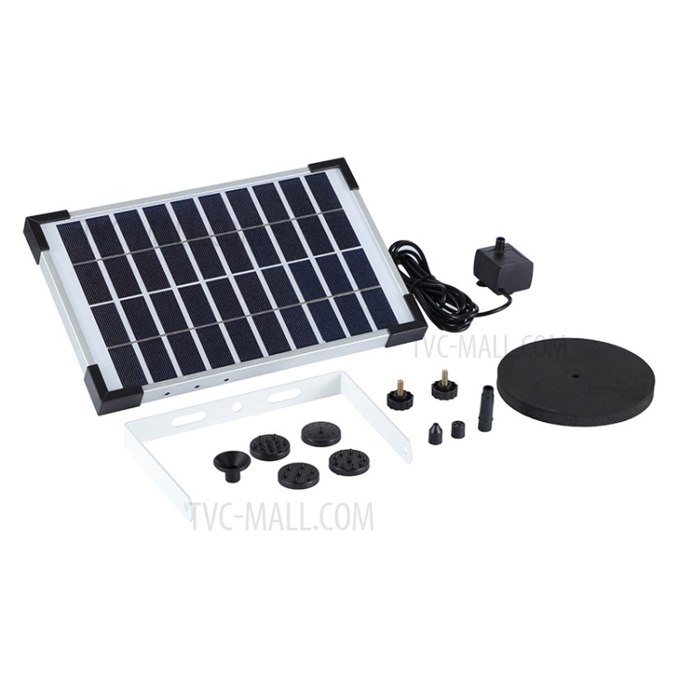 5W 380L/H Solar Powered Submersible Water Pump Kit for Garden Pool Pond Fountain-6