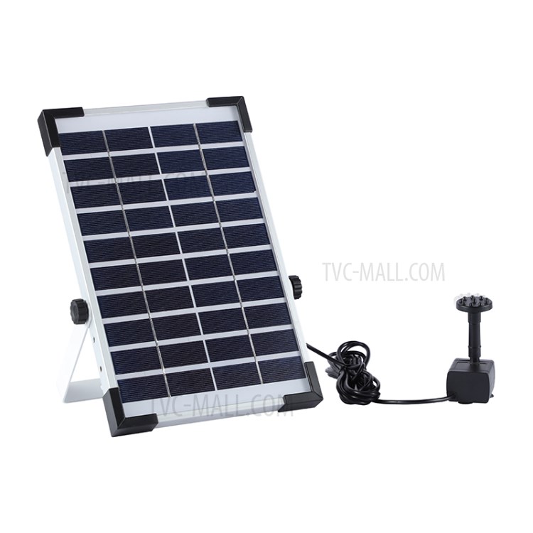 5W 380L/H Solar Powered Submersible Water Pump Kit for Garden Pool Pond Fountain-8