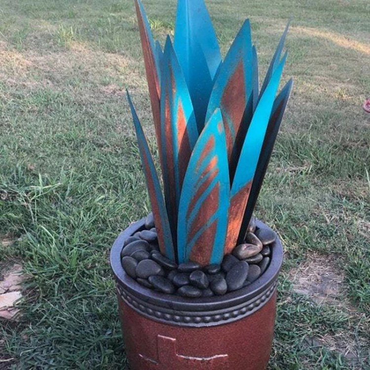 Mini Artificial Agave Sculpture Garden Home Decor-2