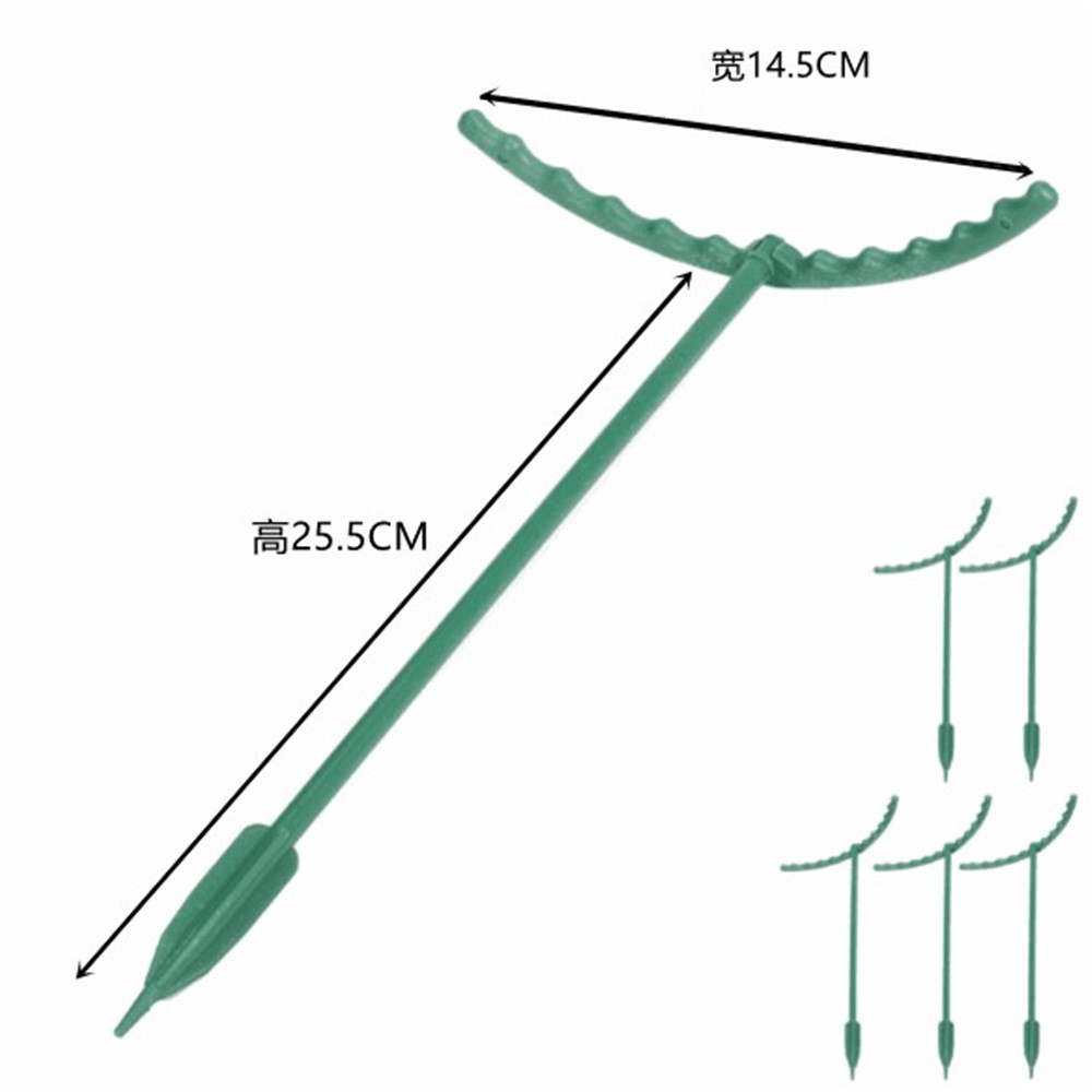 3Pcs Semi-circular Plastic Flower Pot Support Climbing Rack Plant Frame Brackets-9