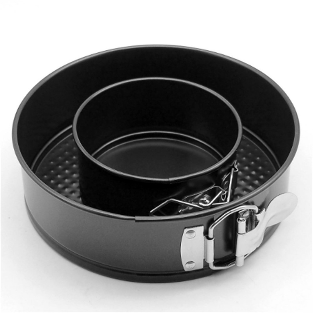 KP017 3Pcs/Set Round 4/7/9 inch Cake Mold Non-stick High Carbon Steel Kitchen Baking Mold with Removable Bottom (BPA Free, no FDA Certificate)-6