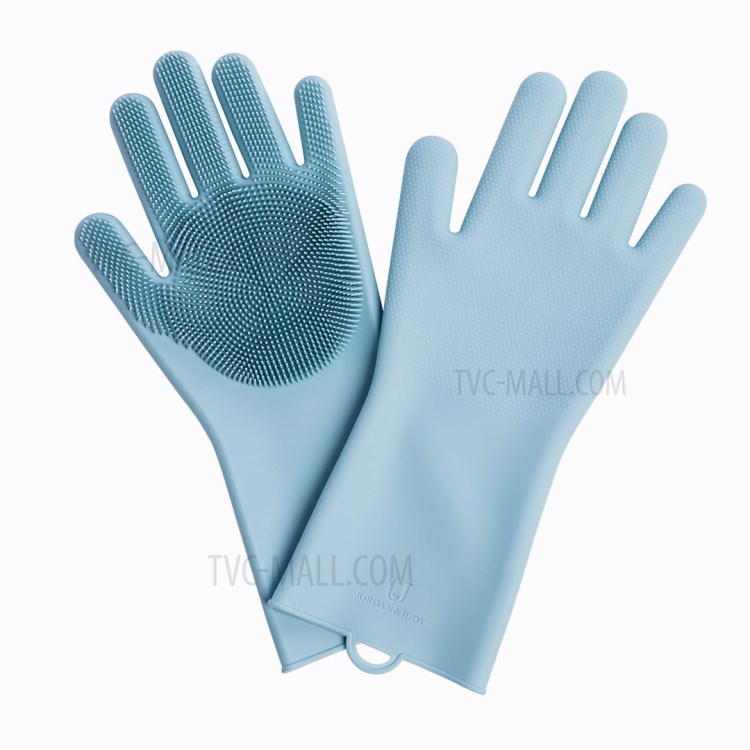 XIAOMI YOUPIN JORDAN & JUDY Silicone Cleaning Gloves - Blue-6