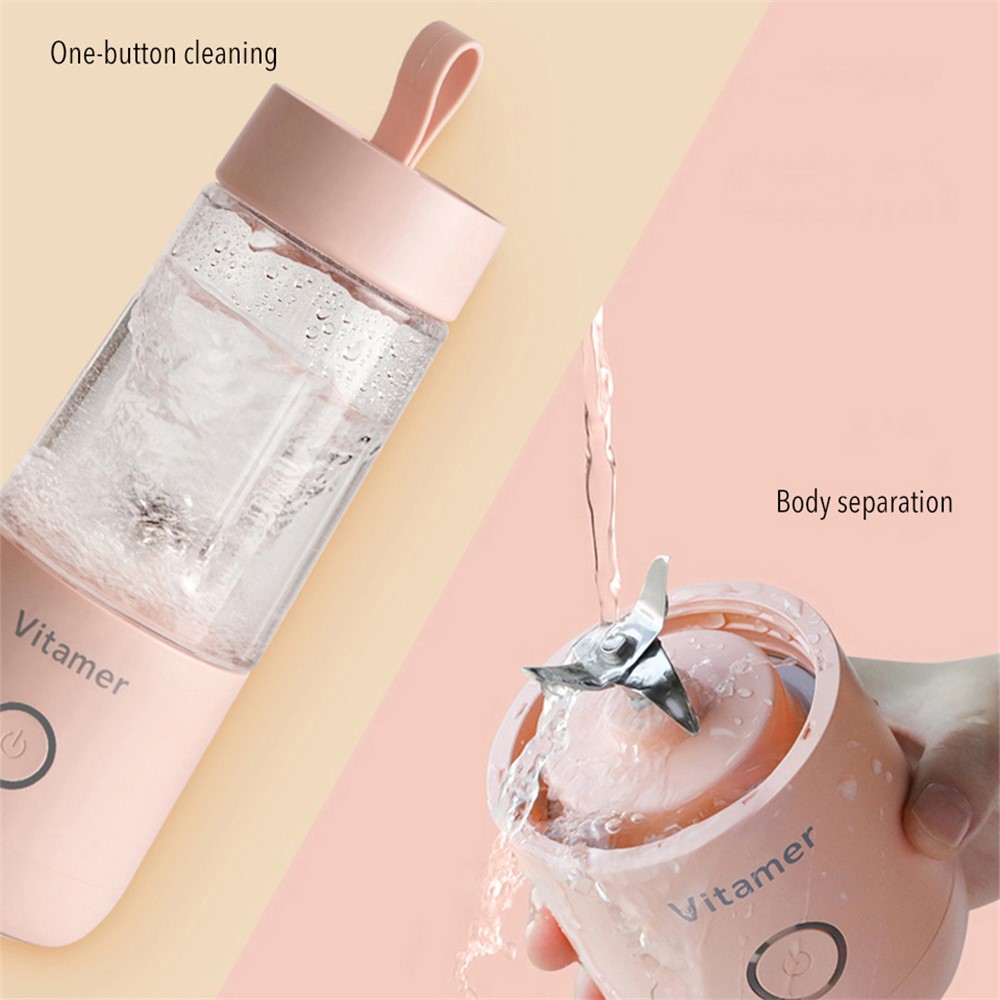 Wholesale VITAMER 350ml Portable Electric Fruit Juicer USB Rechargeable