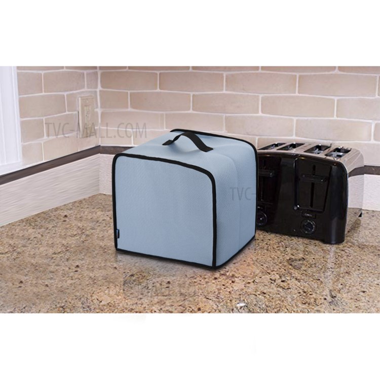 Toaster Oven Dust Cover Kitchen Appliance Case with Handle - Blue-3