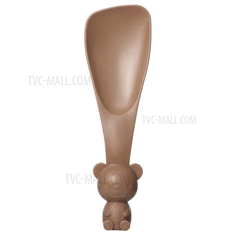 XIAOMI YOUPIN JORDAN & JUDY HO194 BPA Free Cute Bear Rice Spoon Food Grade PP Kitchen Utensil (with FDA Certification) - Brown-1