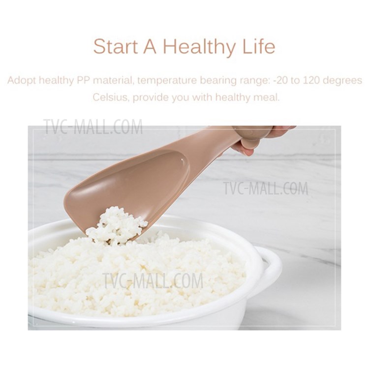 XIAOMI YOUPIN JORDAN & JUDY HO194 BPA Free Cute Bear Rice Spoon Food Grade PP Kitchen Utensil (with FDA Certification) - Brown-3
