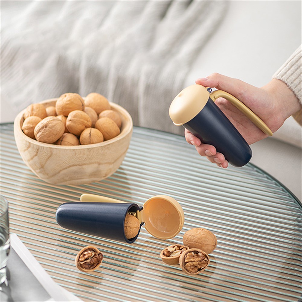 Labor-Saving Nut Cracker Opener Kitchen Sheller Nuts Metal Cracking Tool (without FDA Certificate, BPA Free)-5