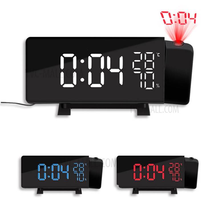 TS-5210 LED Projection Alarm Clock Digital Radio Repeat and Timer Temperature LED Display FM Radio-1