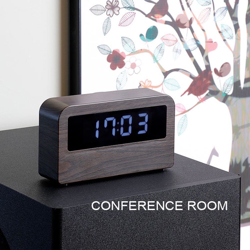 Y1 Creative Book-shaped Light Alarm Clock Time Display USB Rechargeable Smart Alarm Clock - Black-10