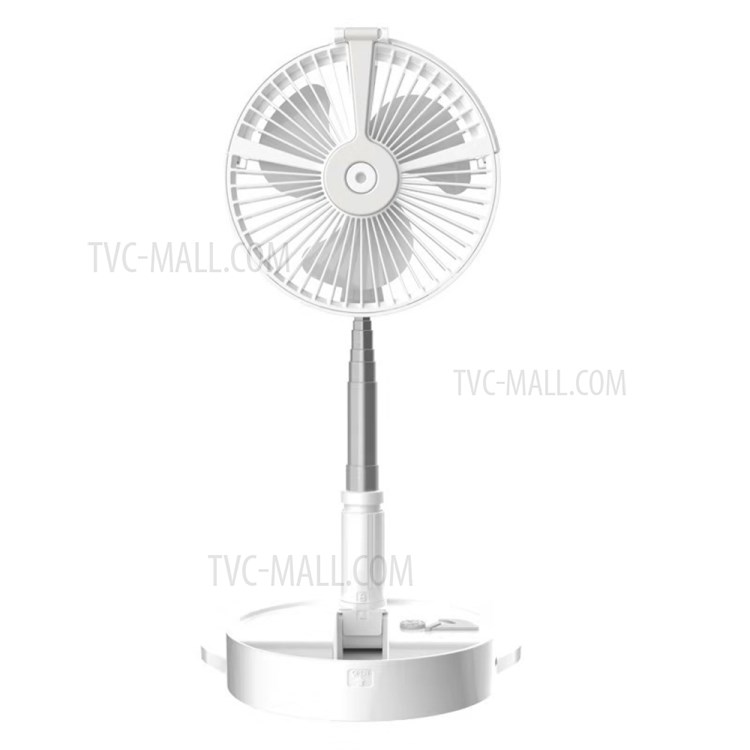 H9 Portable Folding Retractable Fan USB Charging Floor Fan Humidifying Water Spray Fan-1