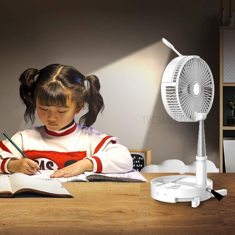 H9 Portable Folding Retractable Fan USB Charging Floor Fan Humidifying Water Spray Fan-7