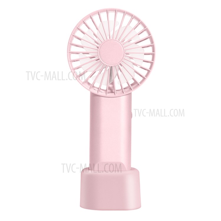 F8 Outdoor Handheld Rebound Carabiner Mini Fan with Removable Base - Pink