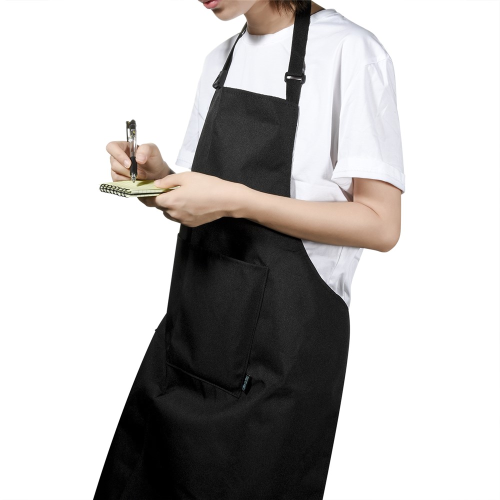 Adjustable Apron Polyester Stain-proof Chef Cooking Aprons with Convenient Pocket-6