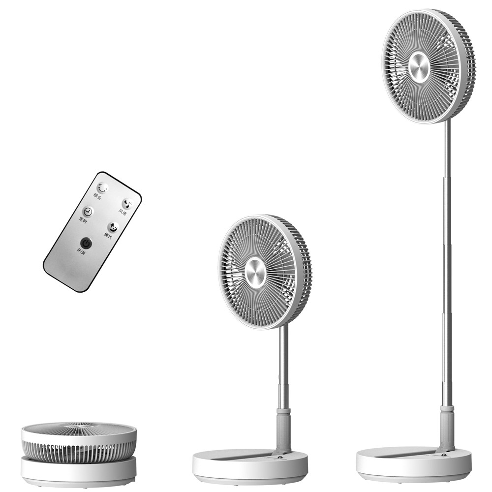 ADYSS P21 Folding Telescopic Fan with Remote Control for Dormitory Bed Office-3