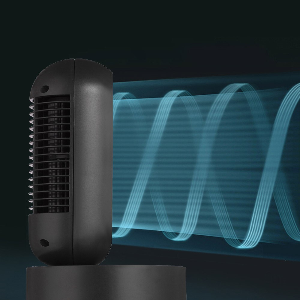 V8 Mini Desktop Air Conditioning Water Cooling Fan USB Rechargeable Summer Home Humidifier Air Cooler with Night Light - Black-7