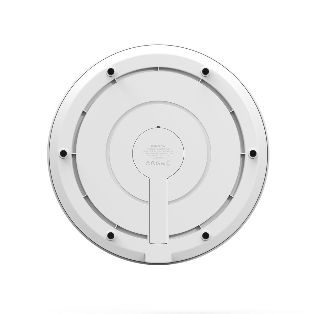 Momax iFAN iFan Flow Wireless Folding Standing Floor Fan 4 Speeds Adjustable Telescopic Air Cooler - White-12