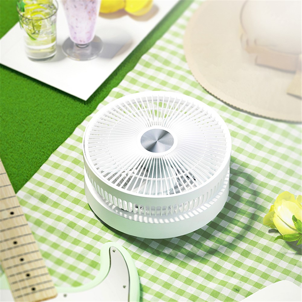 Momax iFAN iFan Flow Wireless Folding Standing Floor Fan 4 Speeds Adjustable Telescopic Air Cooler - White-9