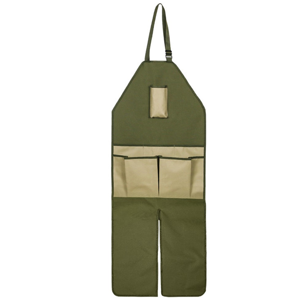 MTP-804 Oxford Fabric Gardening Apron with Multiple Pockets for Outdoor Lawn Mowing-1