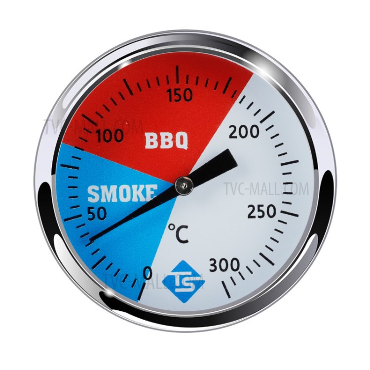 Stainless Steel 300? 2-inch Barbecue Oven Pointer Type Thermometer-2