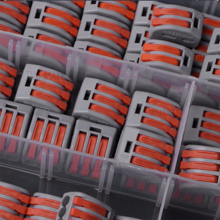 67Pcs 2/3/5 Port Compact Wire Wiring Connector Fast Connection Lever Conductor Terminal Block-6