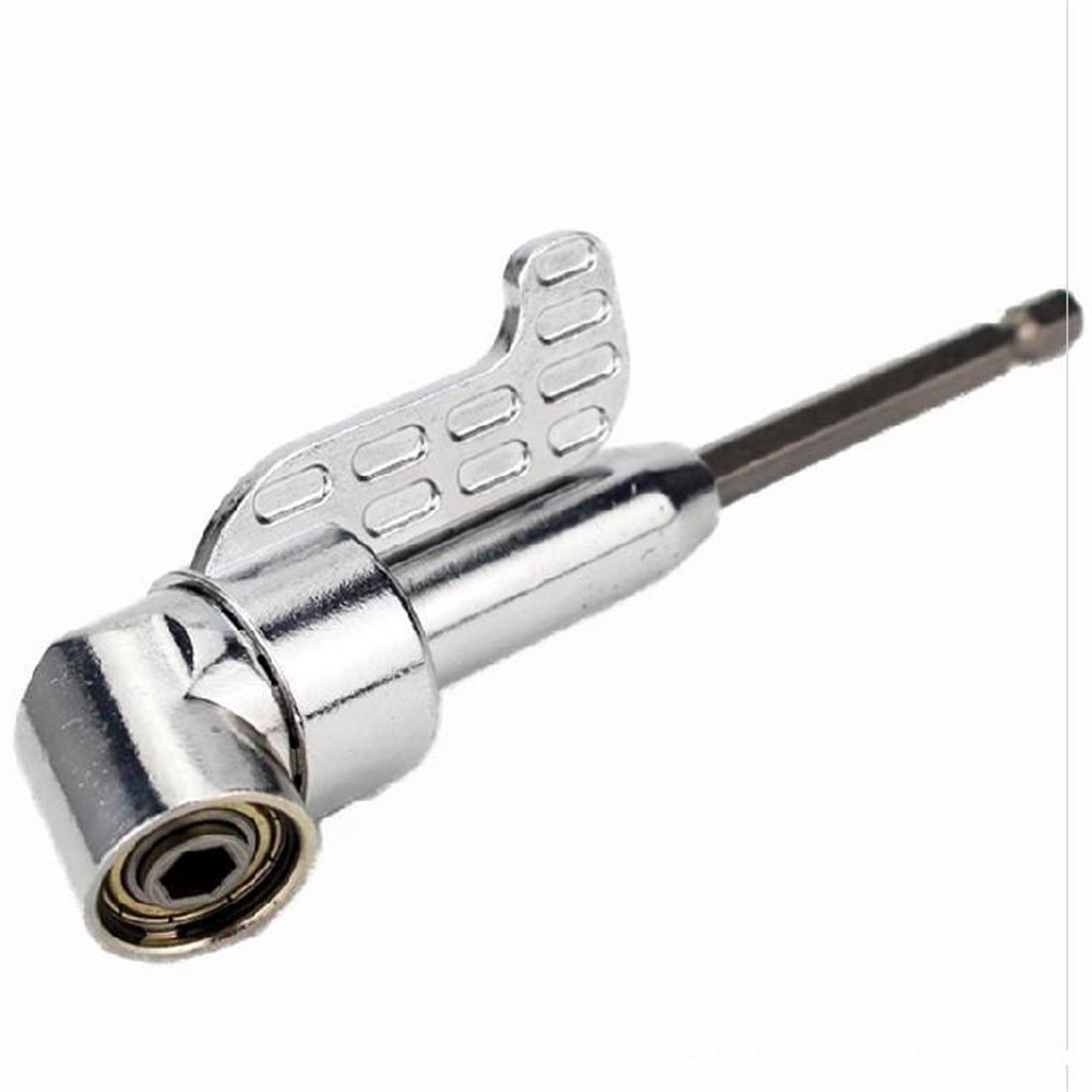 105° Right Angle Magnetic Drill Adapter with 1/4" Hex Shank for Screwdriver Bits Power Tool Accessories-1