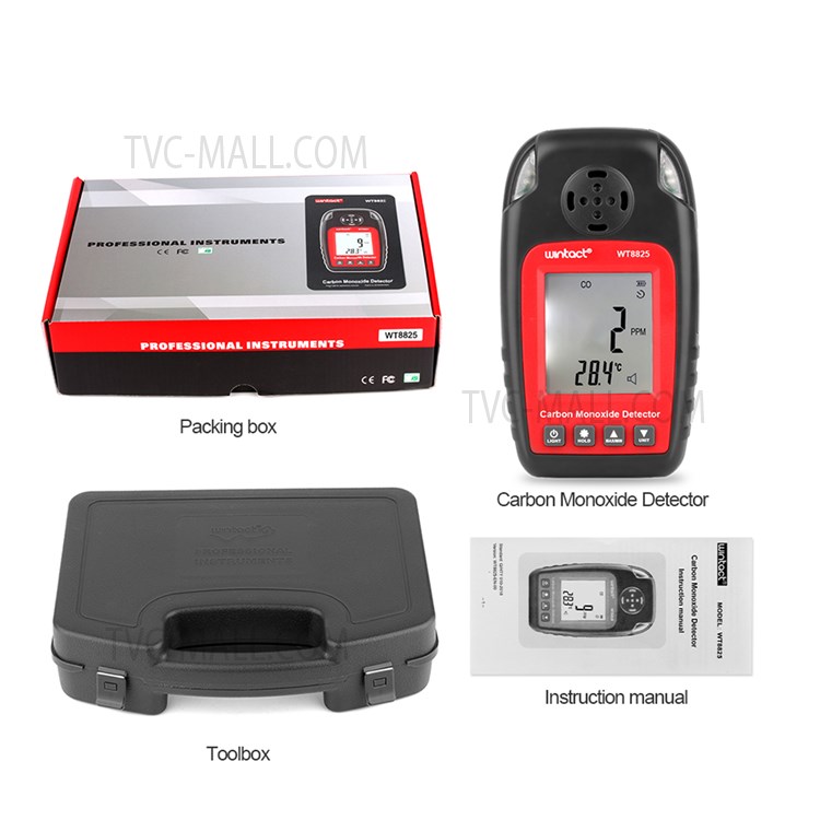 WINTACT WT8825 Carbon Monoxide Detector Digital LCD CO Gas Tester Air Quality Carbon Monoxide Detecting Gauge-9