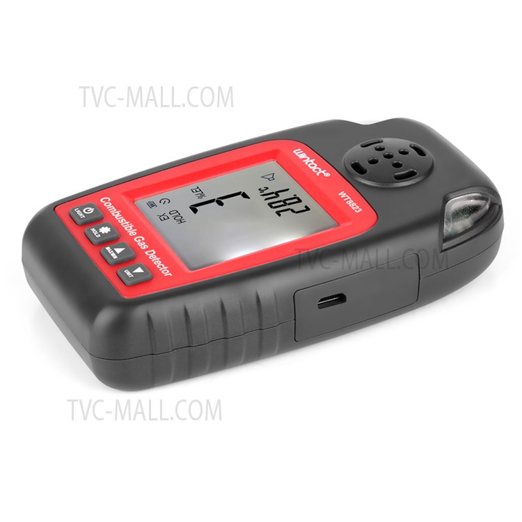 WINTACT WT8823 Combustible Gas Alarm Detector Flammable Gas Leakage Monitor Digital LCD Display Gas Leak Analyzer-7